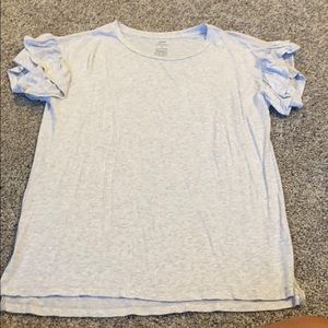 Gray short sleeve top
